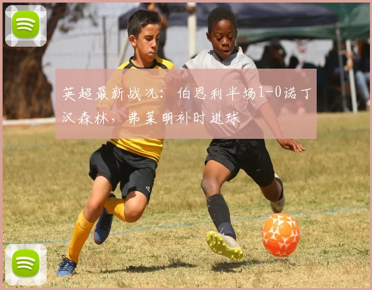 英超最新战况：伯恩利半场1-0诺丁汉森林，弗莱明补时进球